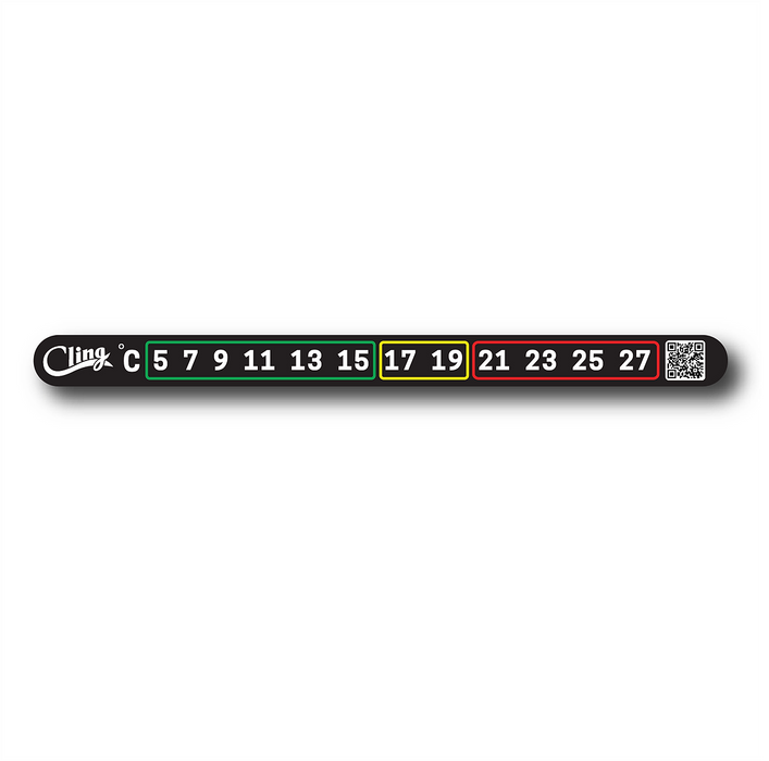 Cling Temperature Tape - Stick On Thermometer