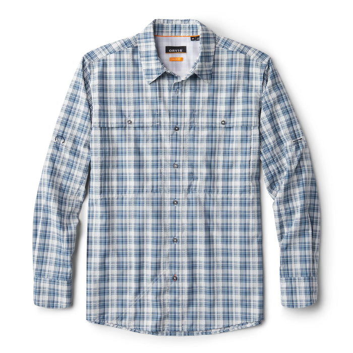 Orvis Open Air Caster Plaid Shirt True Navy/White