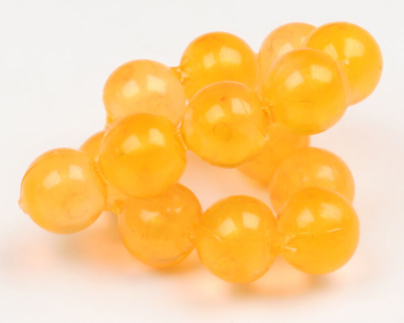 Hareline Zap Roe and Go Eggs Fl. Orange 8mm