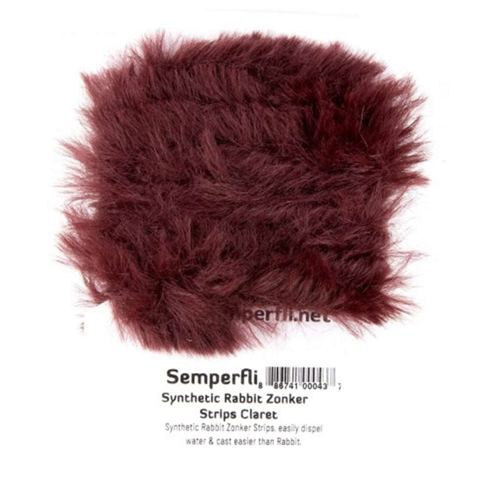 Semperfli Synthetic Rabbit Zonker Claret