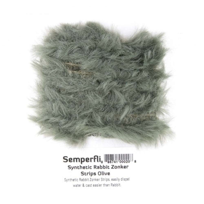Semperfli Synthetic Rabbit Zonker Olive