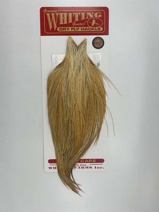 Whiting Bronze Dry Fly Cape Light Ginger
