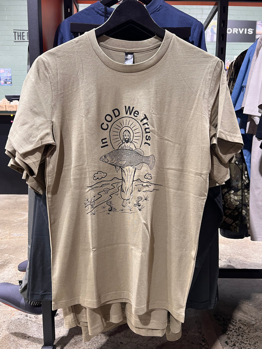 Kettafly In Cod We Trust Design Tee Shirt