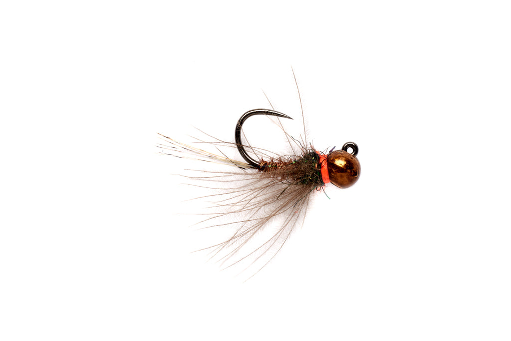 CDC Pheasant Tail Jig Copper - Barbless