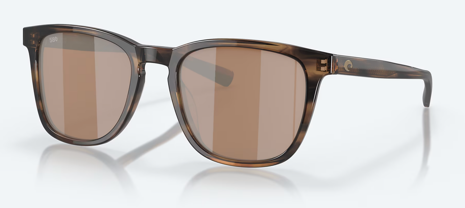 Costa Del Mar Sullivan Salt Marsh Copper Silver Mirror 580G Sunglasses