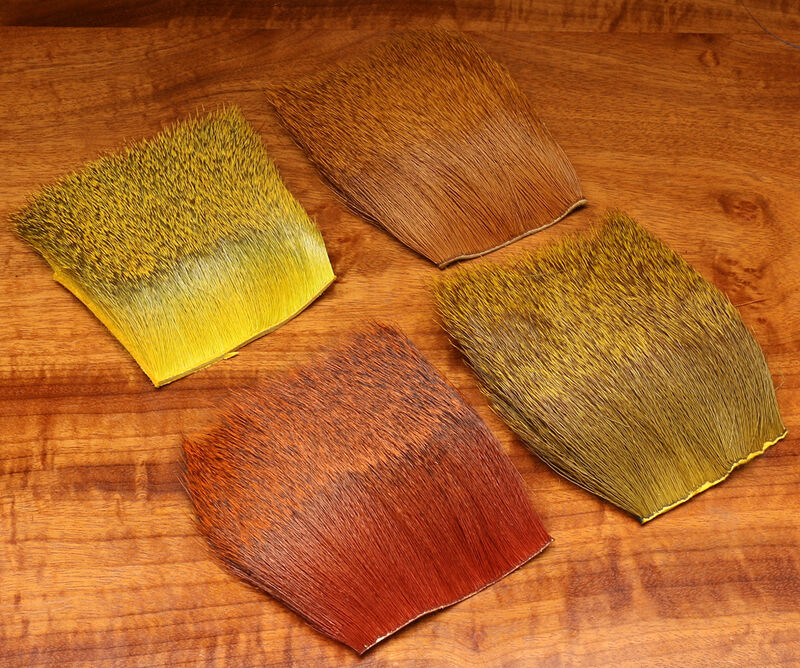 Hareline Dyed Deer Body Hair Yellow