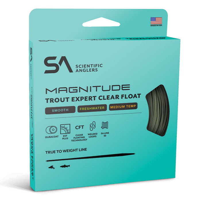 Scientific Anglers Magnitude Smooth Trout Expert Clear Tip Floating Freshwater Fly Line