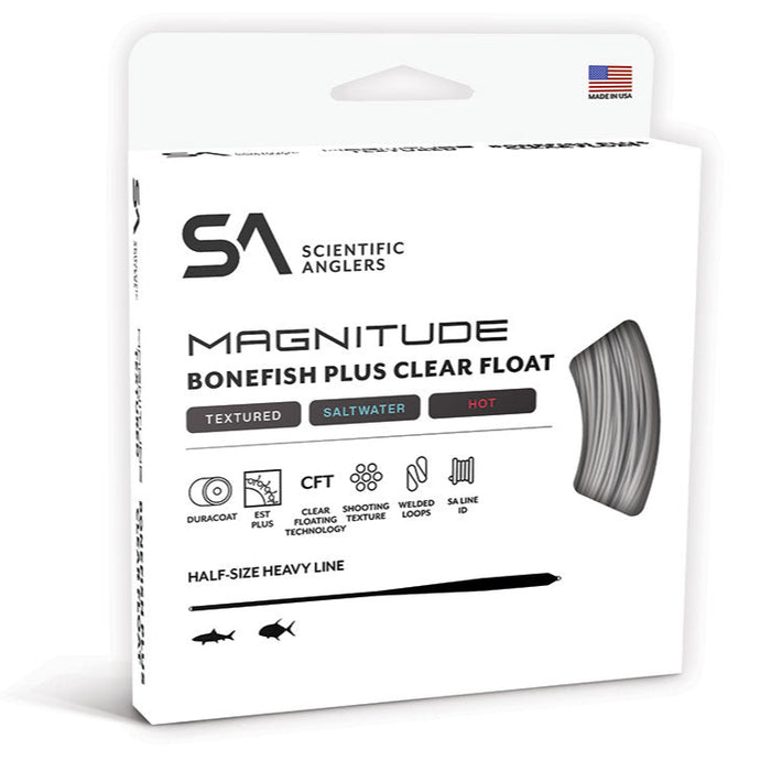 Scientific Anglers Magnitude Textured Bonefish Plus 10' Clear Floating Tip Fly Line