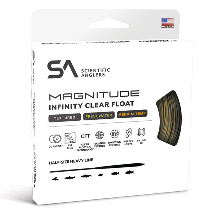 Scientific Anglers Magnitude Textured Infinity Clear Tip Floating Freshwater Fly Line