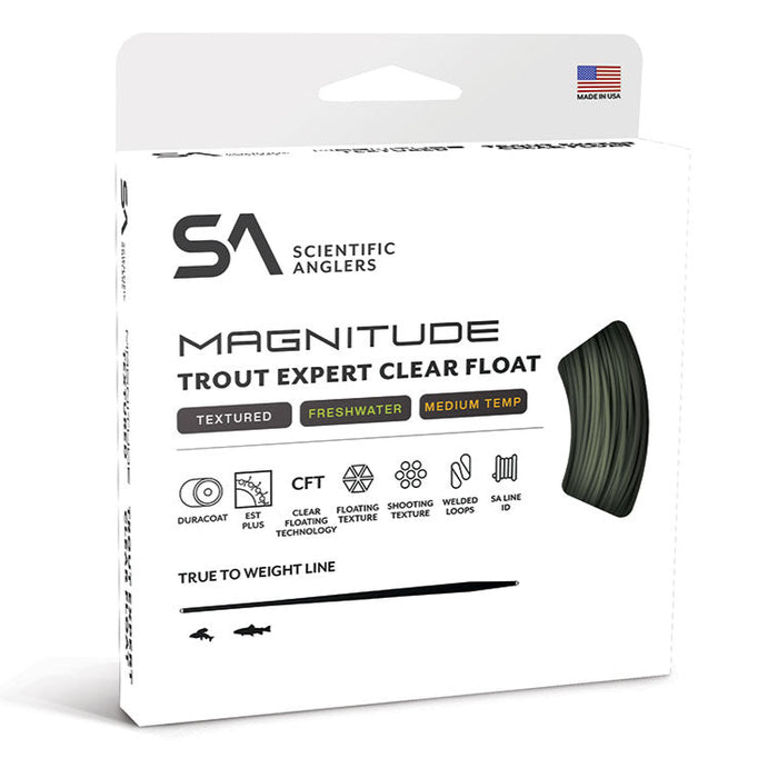 Scientific Anglers Magnitude Textured Trout Expert Clear Tip Floating Freshwater Fly Line