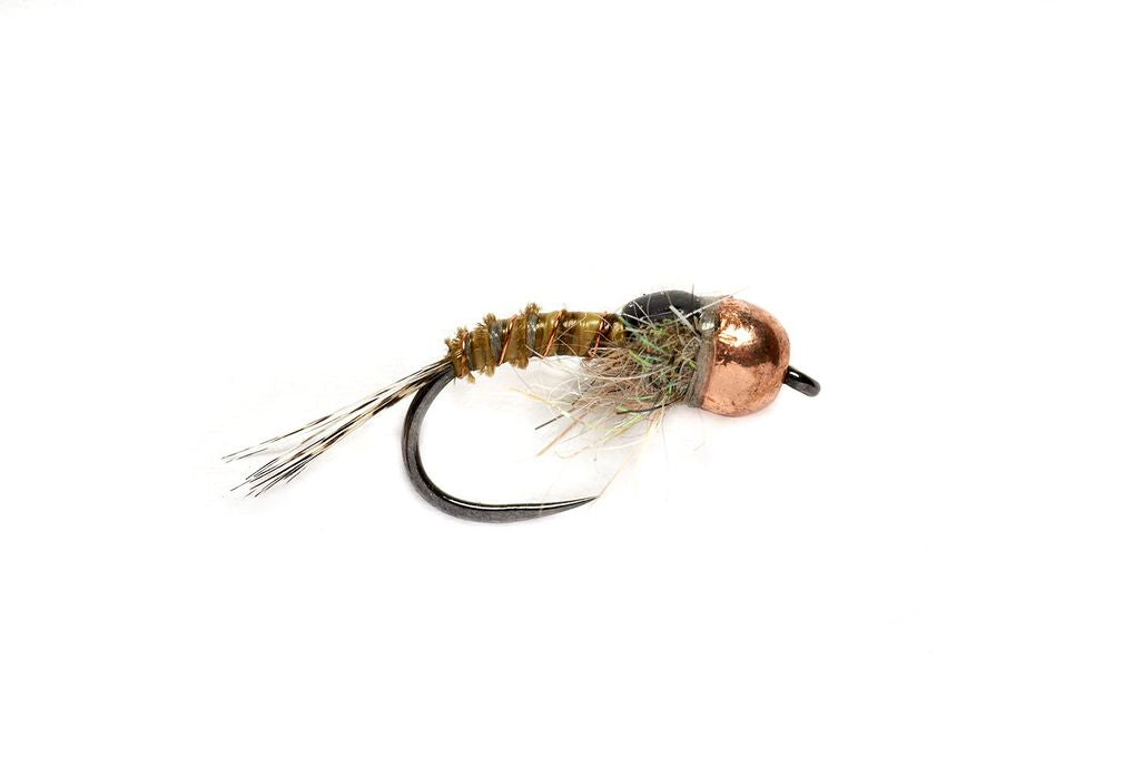 Olive Quill Nymph Brown Barbless