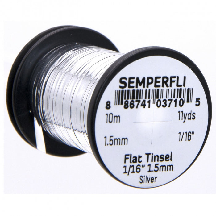 Semperfli Flat Mirror Tinsel Silver