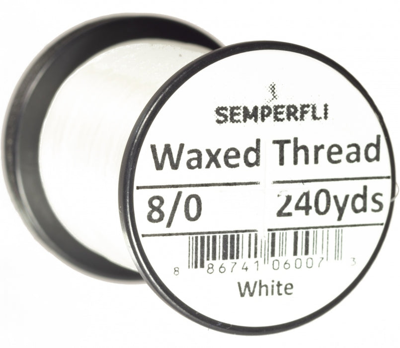 Semperfli Classic Waxed Thread 8/0 White