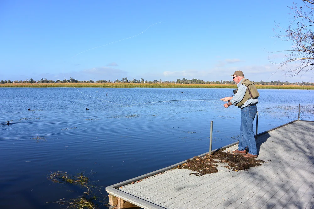 How to fly fish lake Wendouree