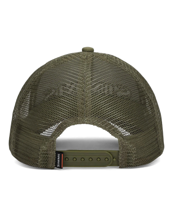 Simms Single Haul Trucker Back Eddy Camo Fill Loden