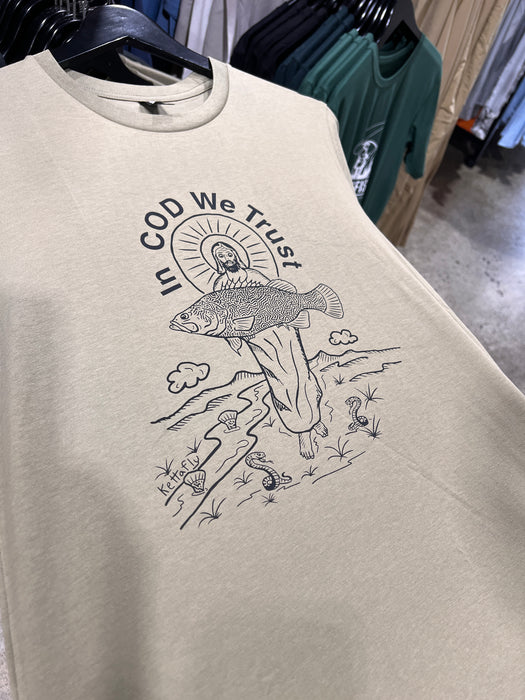 Kettafly In Cod We Trust Design Tee Shirt