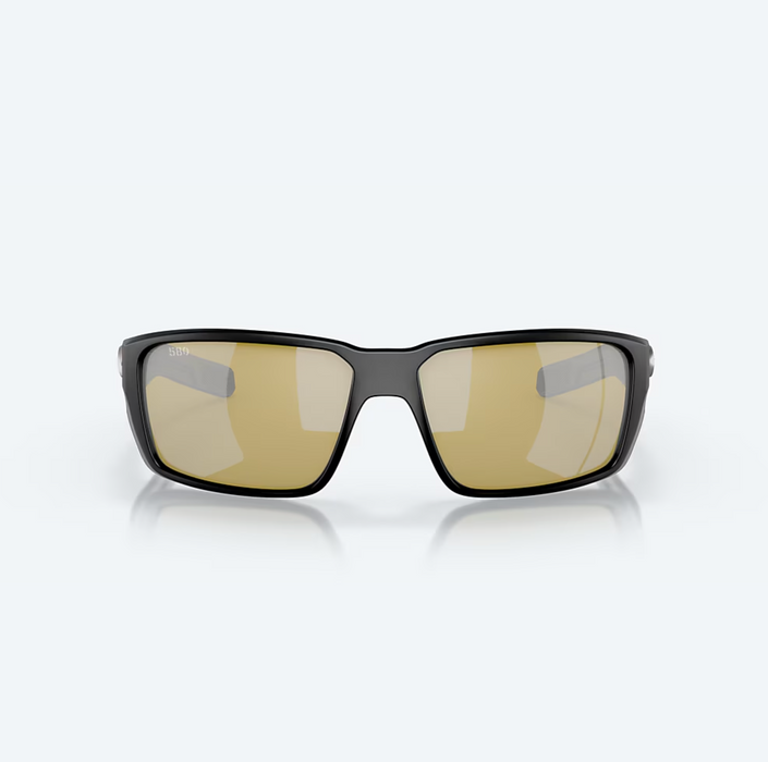 Costa Del Mar Fantail Pro Matte Black Sunrise Silver Mirror 580G Sunglasses