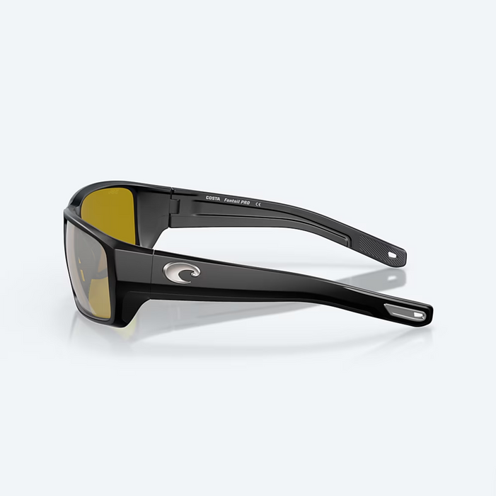 Costa Del Mar Fantail Pro Matte Black Sunrise Silver Mirror 580G Sunglasses