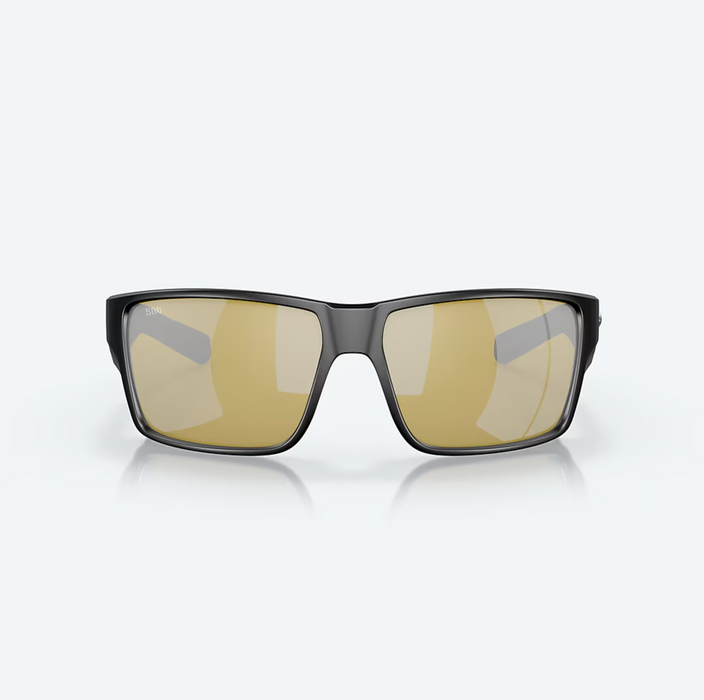 Costa Del Mar Reefton Pro Matte Black Sunrise Silver Mirror 580G Sunglasses