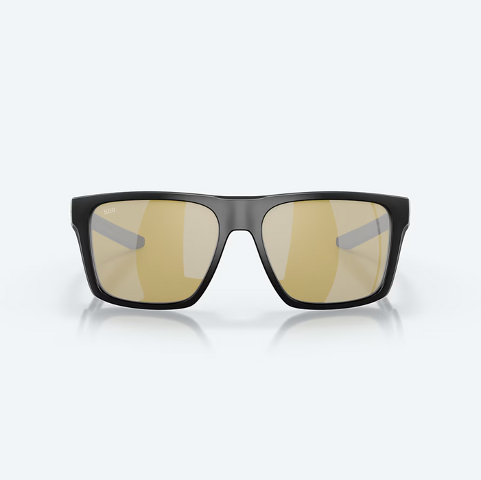 Costa Del Mar Lido Matte Black Sunrise Silver Mirror 580G Sunglasses