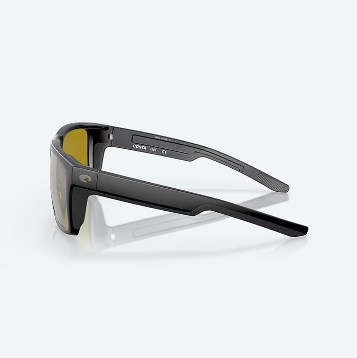 Costa Del Mar Lido Matte Black Sunrise Silver Mirror 580G Sunglasses