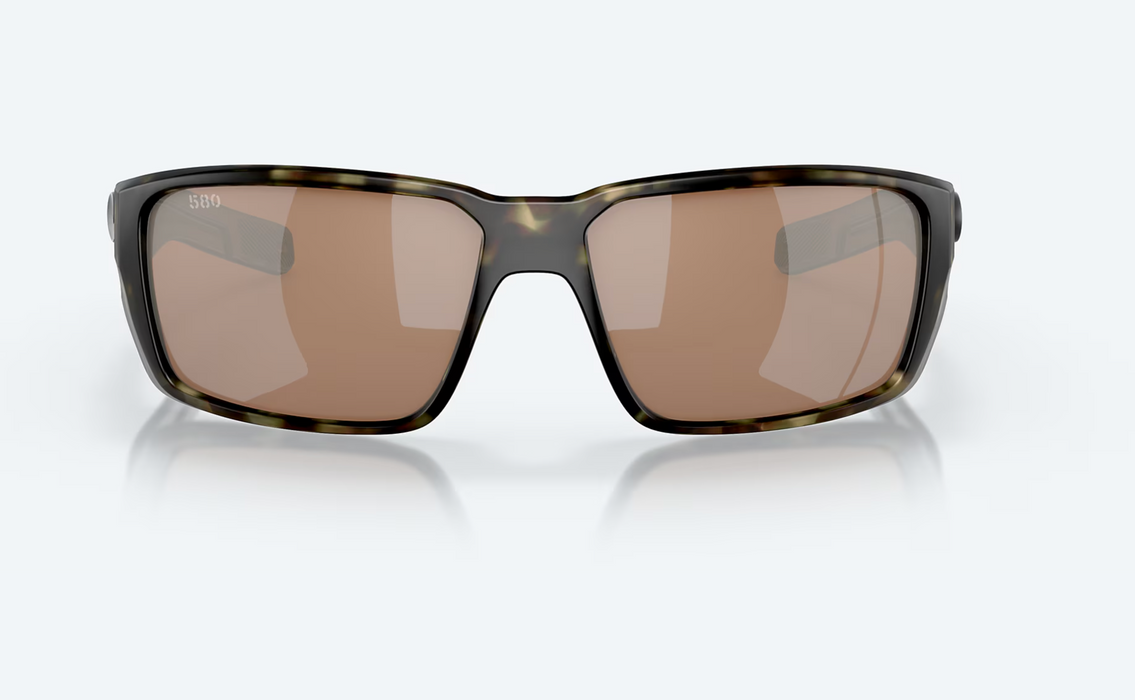 Costa Del Mar Fantail Pro Matte Wetlands Copper Silver Mirror 580G Sunglasses