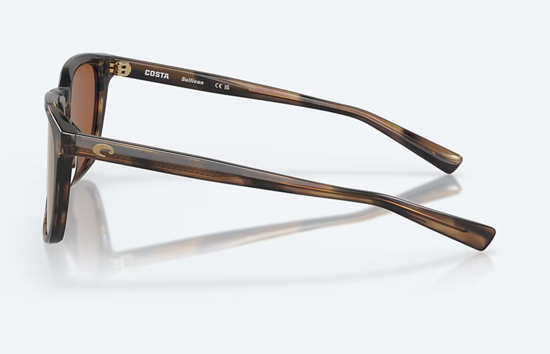 Costa Del Mar Sullivan Salt Marsh Copper Silver Mirror 580G Sunglasses