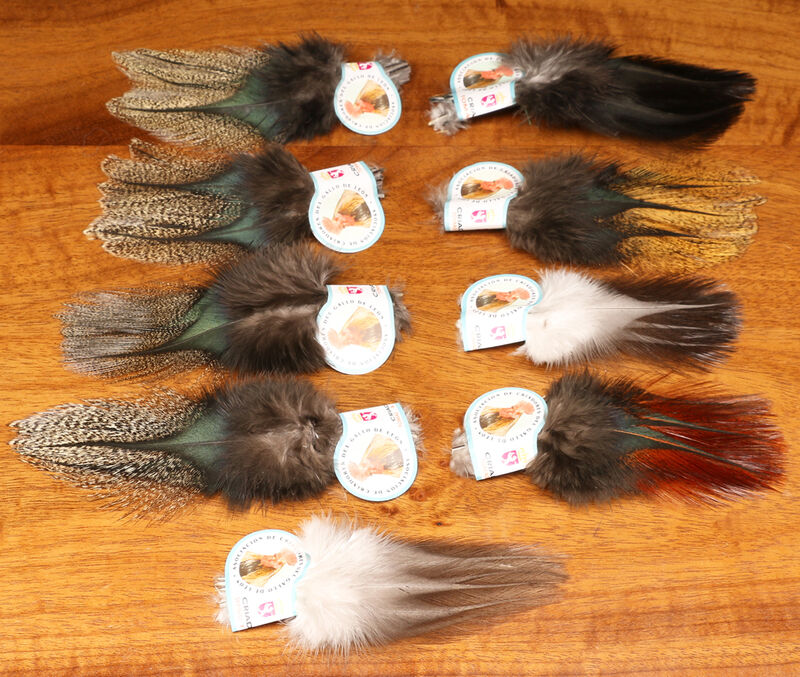 Hareline Coq De Leon Feathers (Assorted Colours)