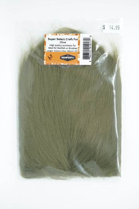 Semperfli SemperFur Super Select Craft Fur Olive