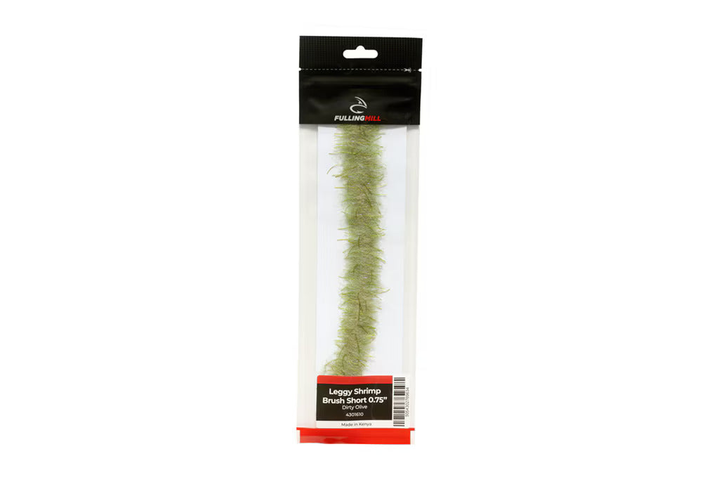 Fulling Mill Leggy Shrimp Brush Short 0.75" (Assorted Colours)