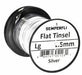 Semperfli Flat Mirror Tinsel Small Silver