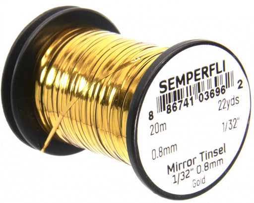 Semperfli Flat Mirror Tinsel Medium Gold
