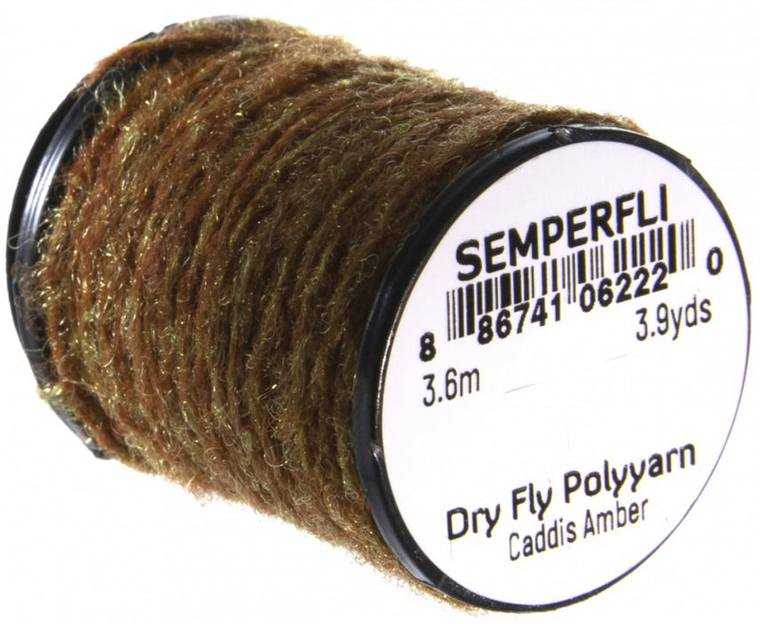 Semperfli Dry Fly Polyyarn Caddis Amber