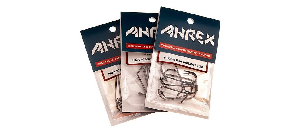 Ahrex PR370 60 Degree Bent Streamer Fly Hooks - The Flyfisher