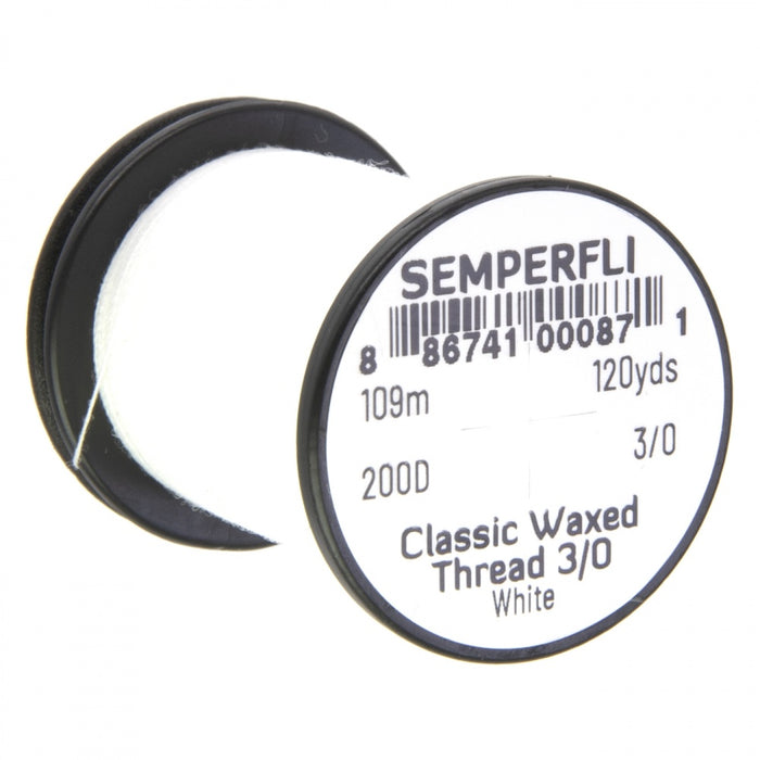 Semperfli Classic Waxed Thread White