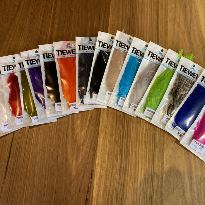 Tiewell Strung Saddle 15 Colours - The Flyfisher