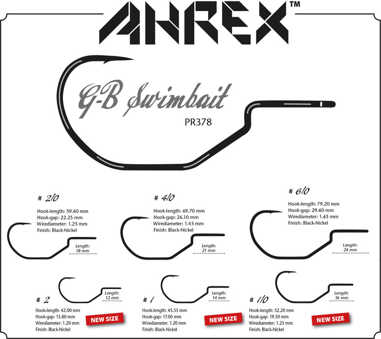 Ahrex PR378 GB - Swimbait Hook - The Flyfisher