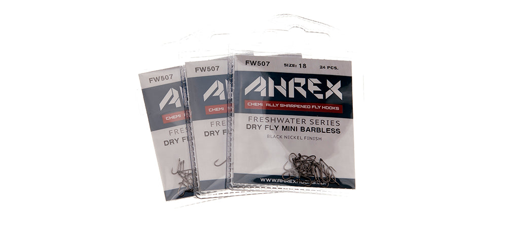 Ahrex FW507 - Dry Fly Mini Barbless Fly Hooks