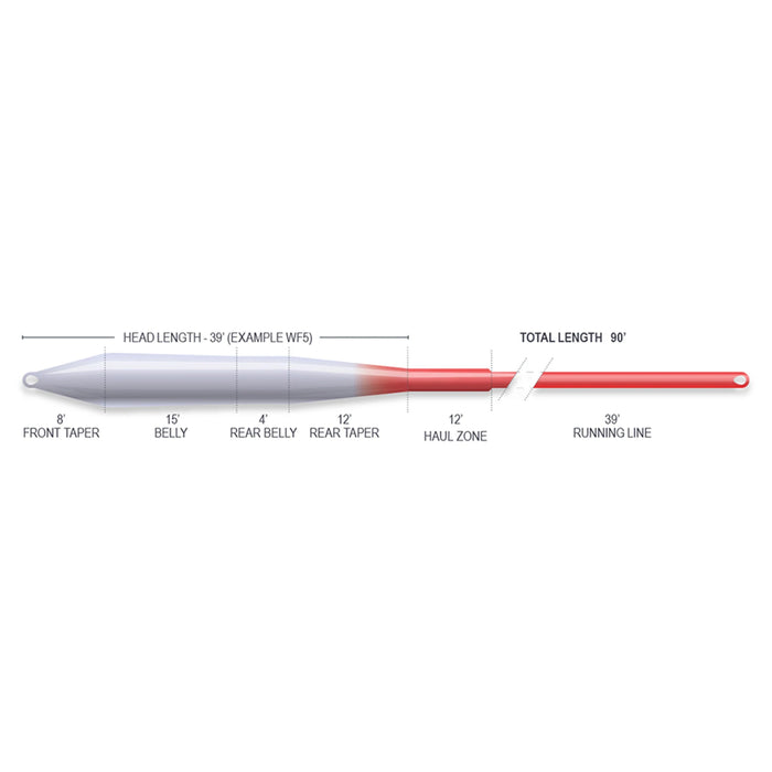 Airflo SuperFlo Universal Taper ridge 2.0 Size Guide