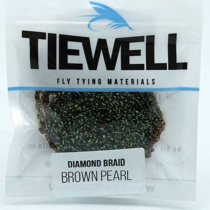 Tiewell Diamond Braid Brown Pearl
