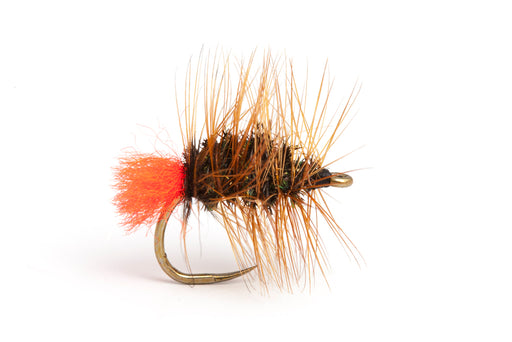 Barbless Bassano Palmered Orange Tag 