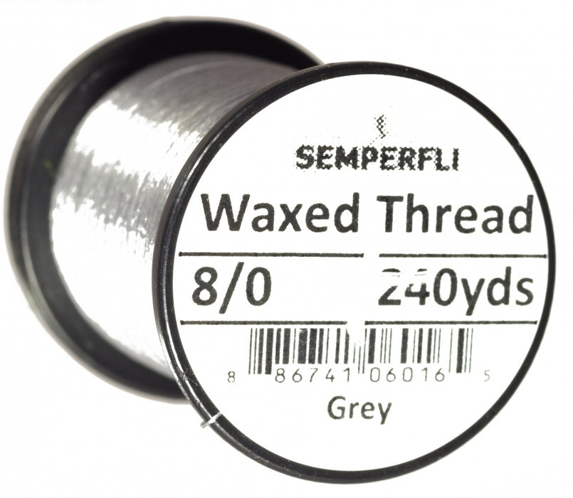 Semperfli Classic Waxed Thread 8/0 Grey