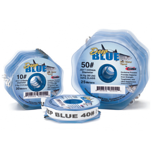 Deep Blue Frog Hair Salt Water Tippet Material
