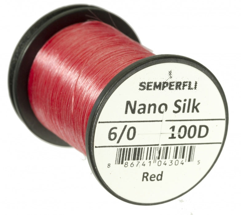 Semperfli Nano Silk 'Predator' Thread 100D Red