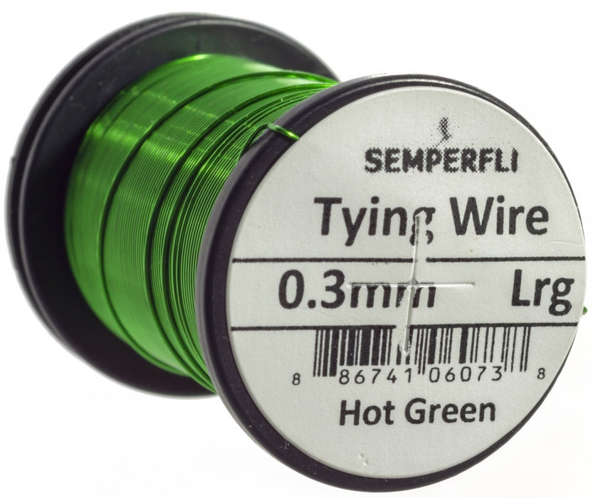 Semperfli Tying Wire - 0.3mm Hot Green