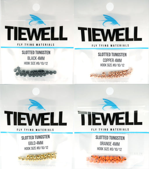 Tiewell Slotted Tungsten Beads